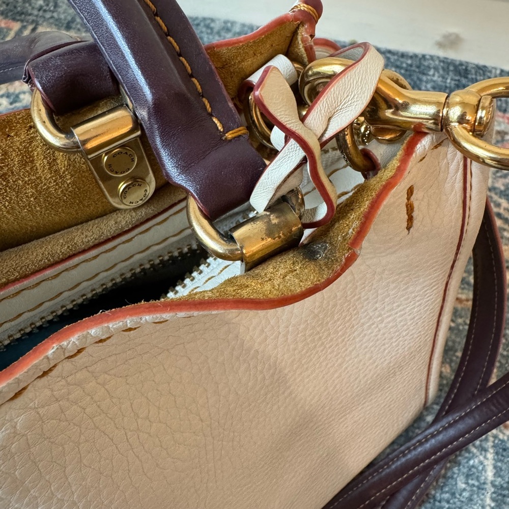 Coach Rogue 25 ivory cream 1941 glovetanned pebbled leather 20315 - Picture 5 of 15